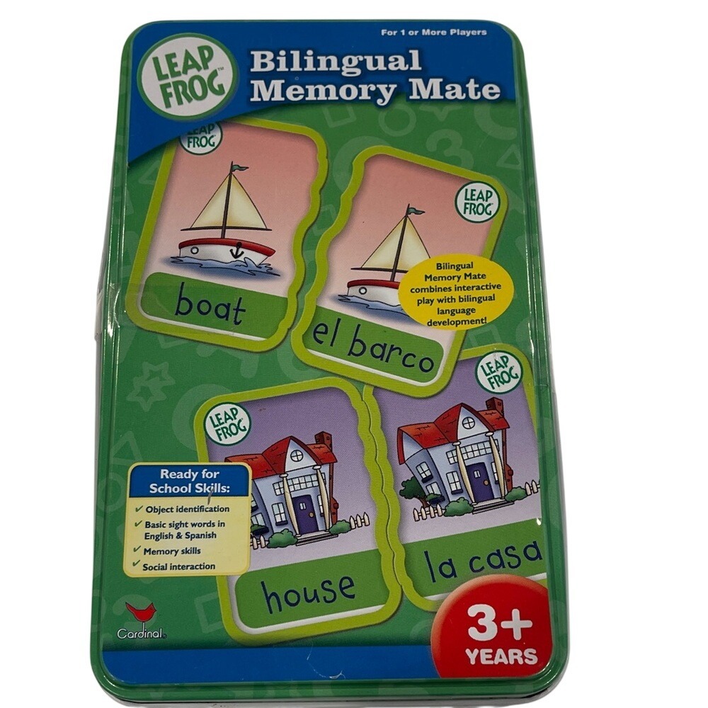 Leap Frog‎ Bilingual Memory Mate English Spanish Matching Game